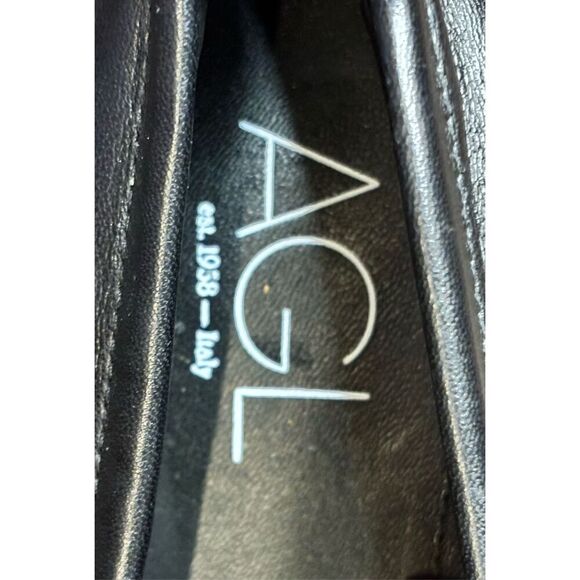 AGL Celeste chunky-sole loafers in Black NWOB Size 39 1/2 or US 9 - Picture 11 of 12